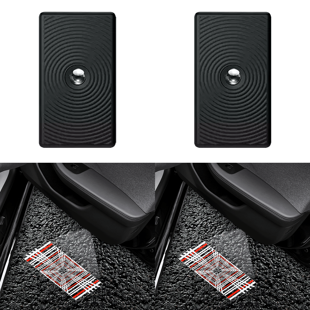 [Aisen] Door LED Puddle Projector Lights for Tesla Model 3 Highland & Y Juniper (Quartz Glass, 2-Pack)