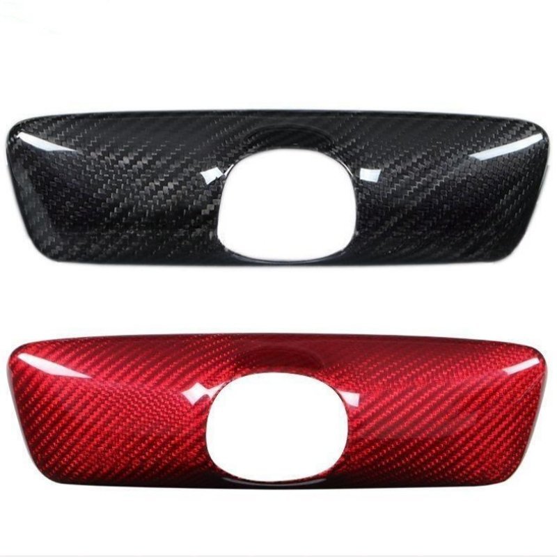 [Aisen] Interior Rearview Mirror Cover Cap Overlay for Tesla Model 3 Model Y Premium Real Dry Carbon Fiber