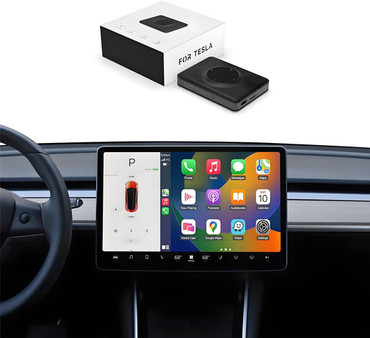 [Aisen] Wireless Apple CarPlay Adapter Smart Box Converter for Tesla Model Y 3 X S