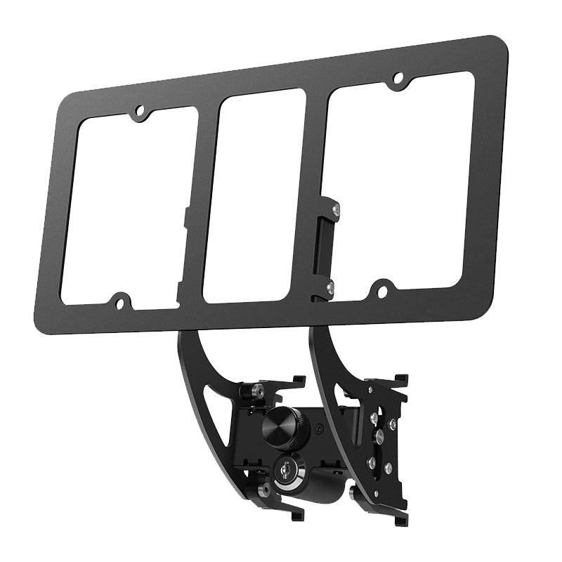 [Aisen] for Tesla Model 3 Model Y 2020-2023 US Black License Plate Frame ABS Plastic Matte Black Car Plate Holder Durable Universal Fit