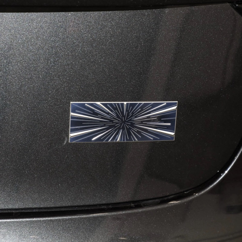 [Aisen] Metal Launch Edition Emblem Badge for Tesla Model 3 Highland (Premium Zinc Alloy, Matte Black 3D)