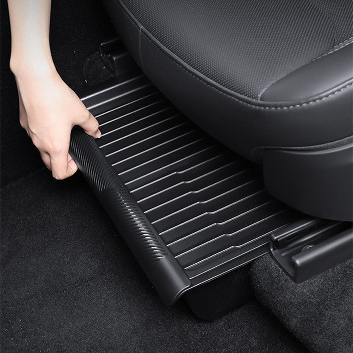 [Aisen] Silicone Under Seat Storage Box & Organizer for Tesla Model Y Juniper (Premium Silicone, 1-Pack)
