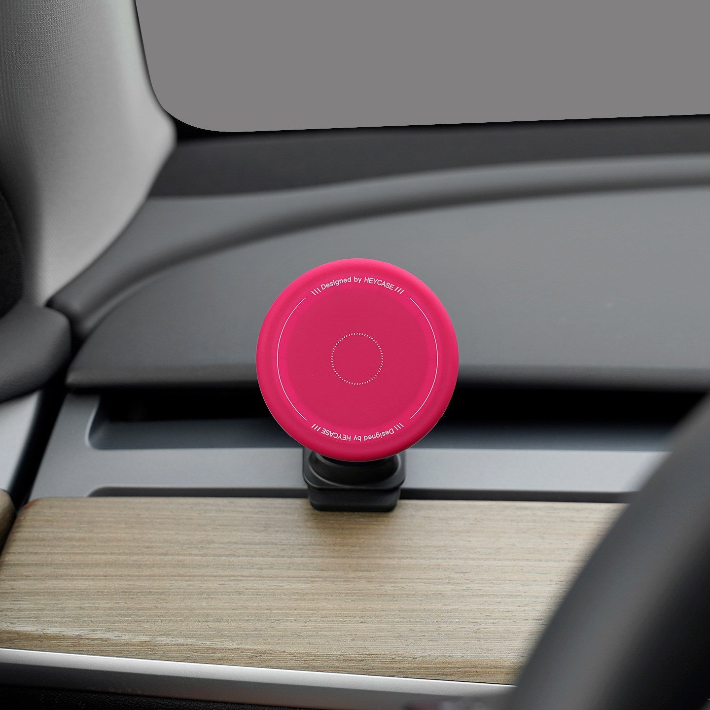 [Aisen] Silicone Dashboard Magnetic Phone Holder for Tesla Model 3 & Y 2021-2023 (Premium Silicone Matrix, N52 MagSafe Fit)