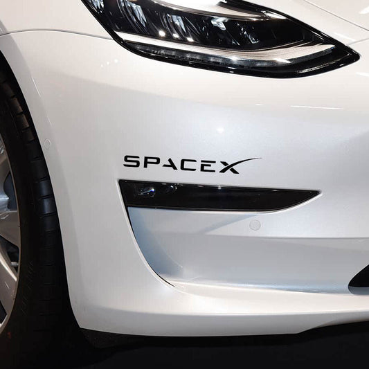 [Aisen] SpaceX Logo Car Decal Sticker Window Tailgate Graphic for Tesla Model 3 Model Y Model S Model X