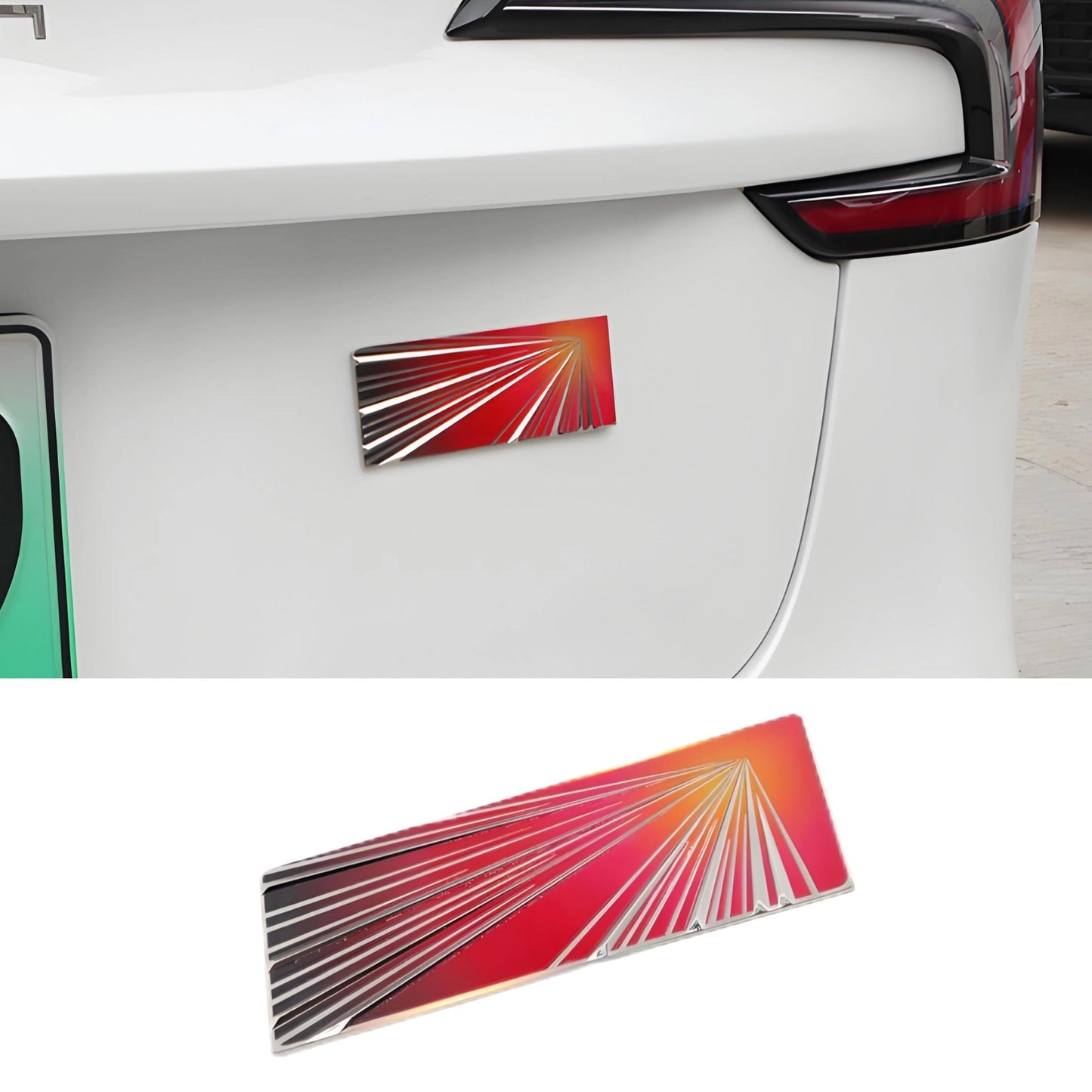 [Aisen] Metal Launch Edition Emblem Badge for Tesla Model Y Juniper (Premium Zinc Alloy, Matte Black 3D)