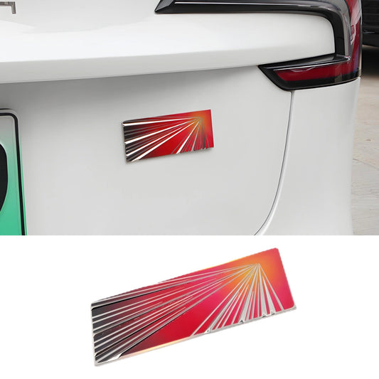 [Aisen] Metal Launch Edition Emblem Badge for Tesla Model Y Juniper (Premium Zinc Alloy, Matte Black 3D)