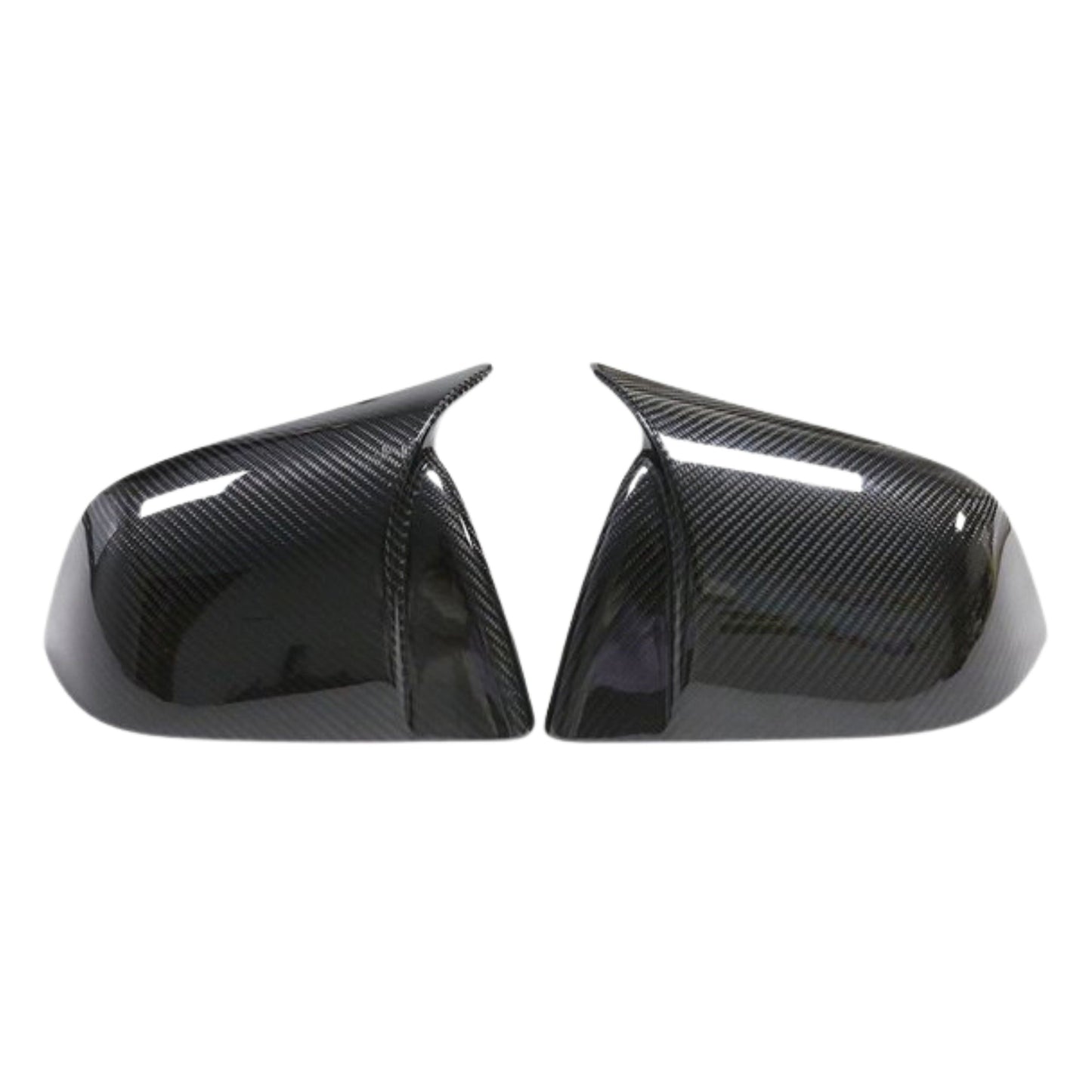 [Aisen] Sport Performance Side Rearview Mirror Covers Caps for Tesla Model Y 2021-2024 (Premium Real Dry Carbon Fiber, Aerodynamic 2-Piece Set)