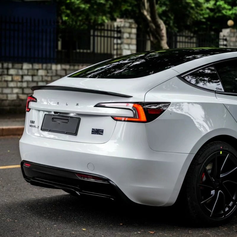 [Aisen] Metal Launch Edition Emblem Badge for Tesla Model 3 Highland (Premium Zinc Alloy, Matte Black 3D)
