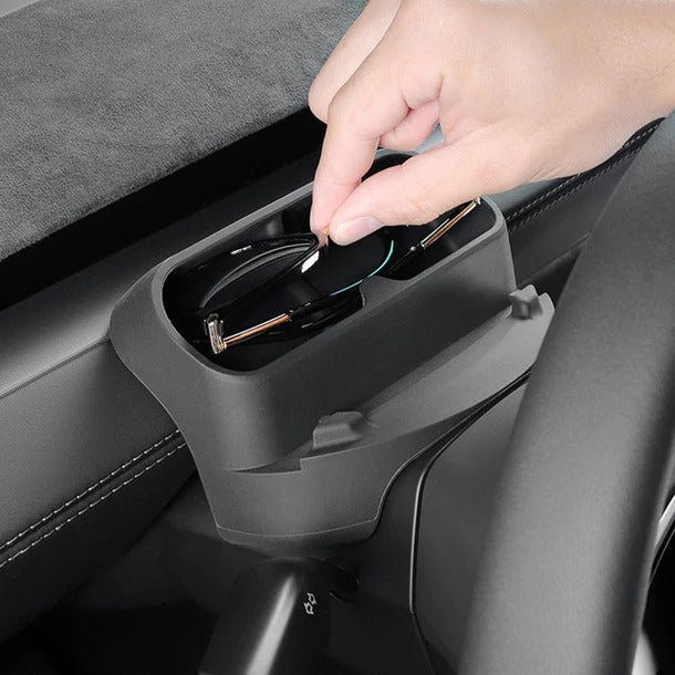 [Aisen] Silicone Center Console Sunglasses Holder Organizer for Tesla Model Y Juniper & Model 3 Highland (Premium Flexible Silicone)