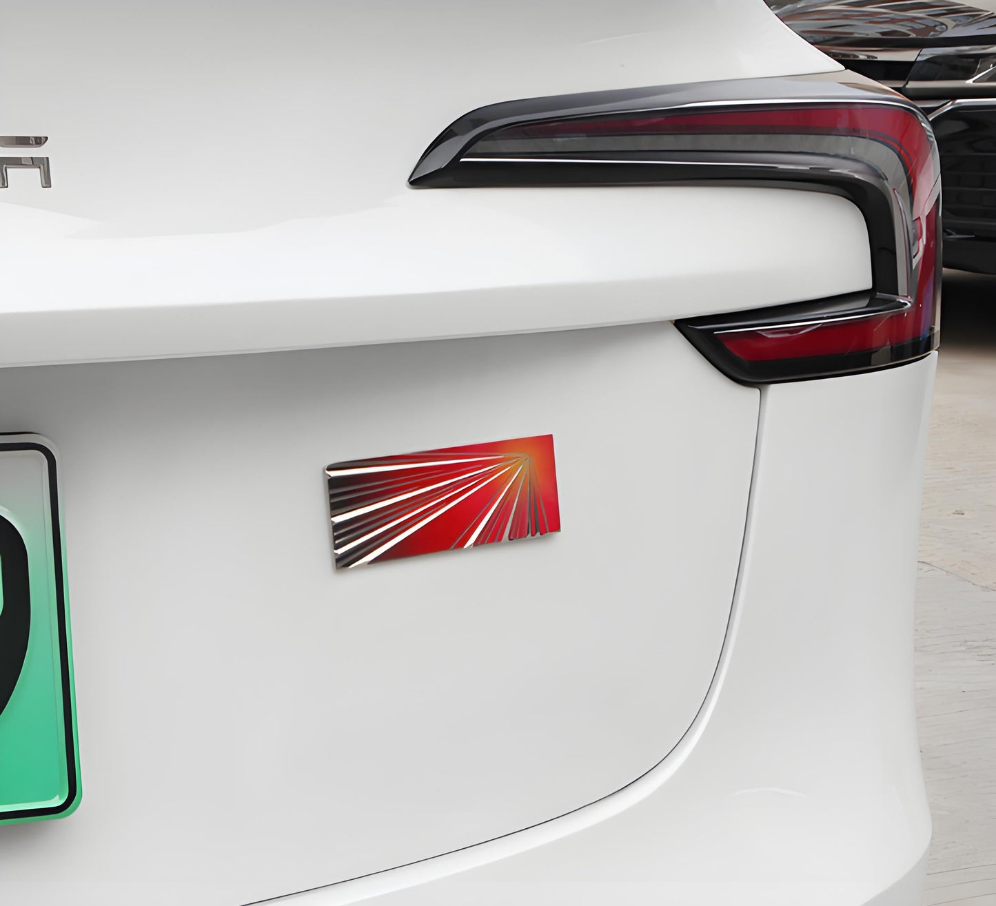 [Aisen] Metal Launch Edition Emblem Badge for Tesla Model Y Juniper (Premium Zinc Alloy, Matte Black 3D)