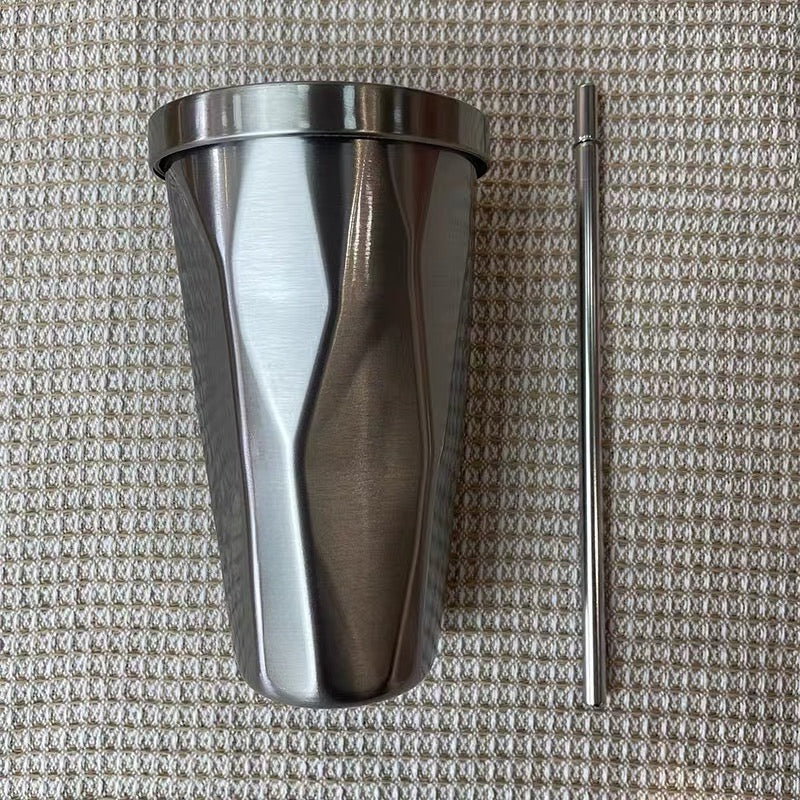 [Aisen] Travel Tumbler with Straw for Tesla Model 3 Y S X Universal Fit Stainless Steel Vacuum Coffee Mug