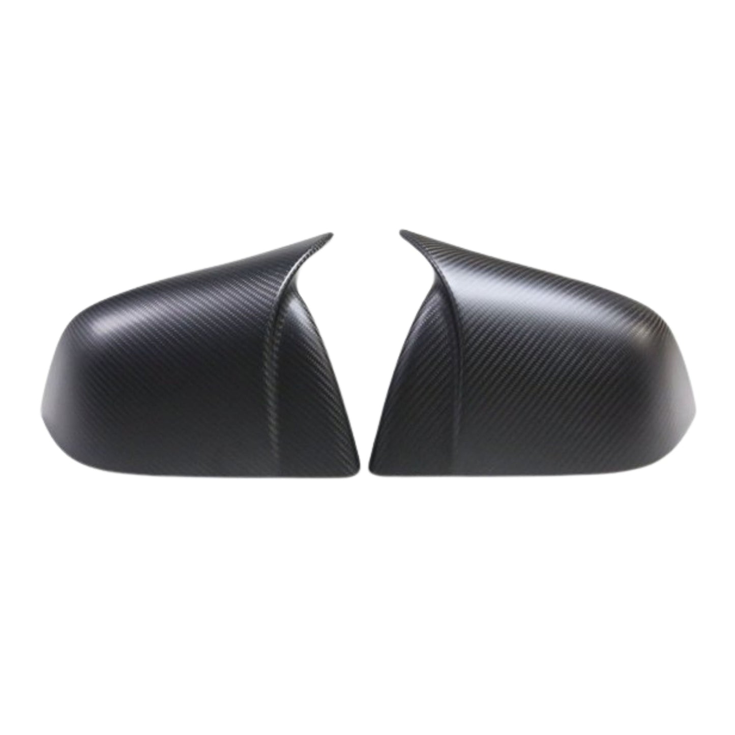[Aisen] Sport Performance Side Rearview Mirror Covers Caps for Tesla Model Y 2021-2024 (Premium Real Dry Carbon Fiber, Aerodynamic 2-Piece Set)