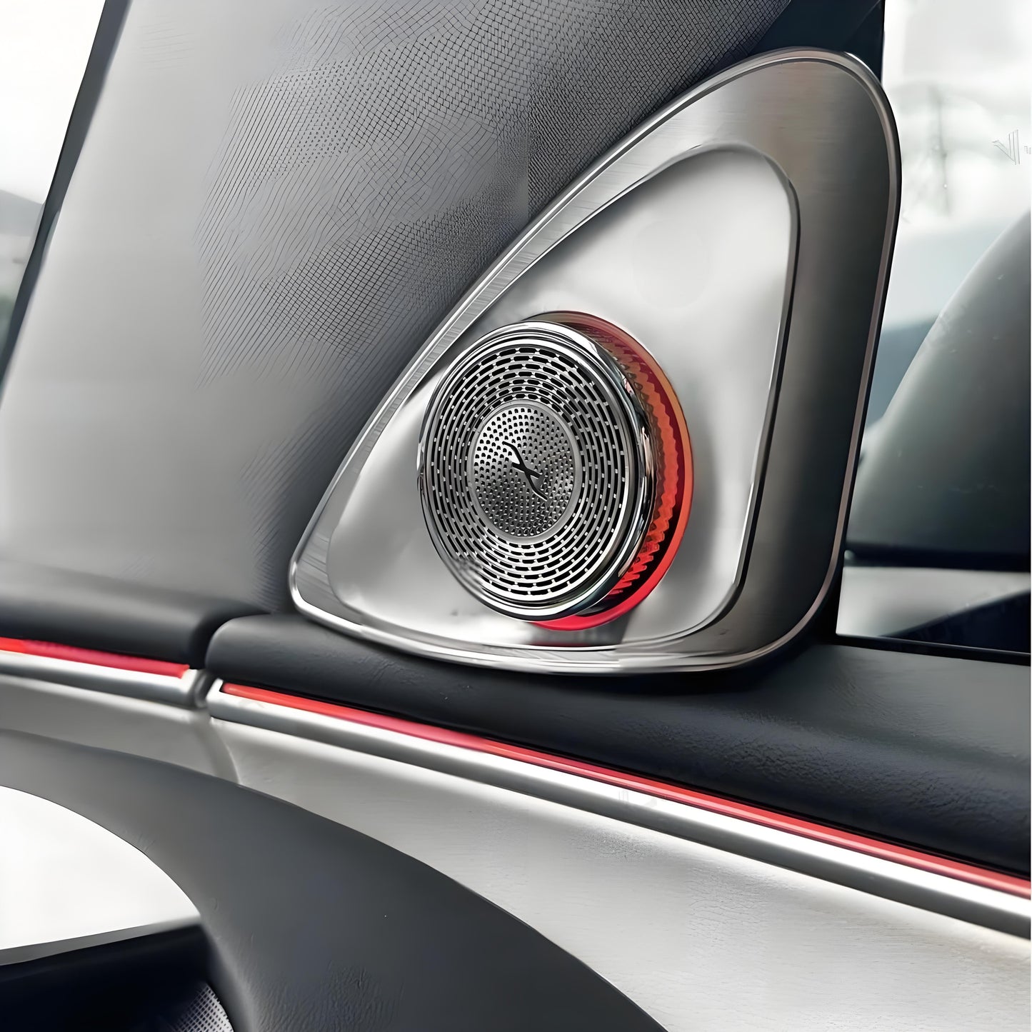 [Aisen] 4D Rotating LED Tweeter Speakers for Tesla Model Y Juniper & Model 3 Highland (Premium Aluminum Alloy, RGB 2-Pack)