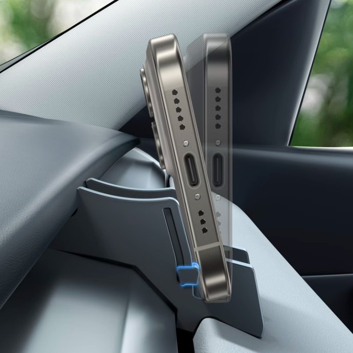 [Aisen] Silicone Magnetic Phone Holder Mount for Tesla Model 3 Highland & Model Y Juniper (Premium Silicone, Anti-Slip)