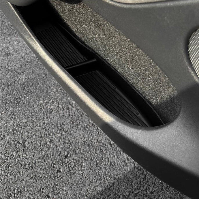 [Aisen] Silicone Front & Rear Door Side Storage Boxes for Tesla Model Y  Model 3 2021-2026 (Premium Silicone, 4-Pack)