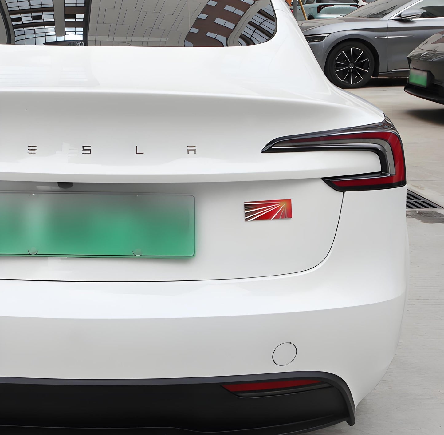 [Aisen] Metal Launch Edition Emblem Badge for Tesla Model Y Juniper (Premium Zinc Alloy, Matte Black 3D)