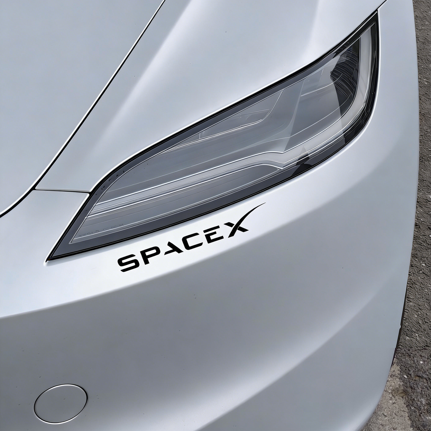 [Aisen] SpaceX Logo Car Decal Sticker Window Tailgate Graphic for Tesla Model 3 Model Y Model S Model X