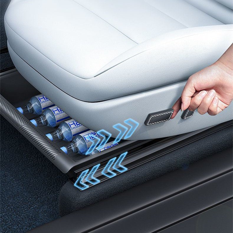 [Aisen] Silicone Under Seat Storage Box & Organizer for Tesla Model Y Juniper (Premium Silicone, 1-Pack)