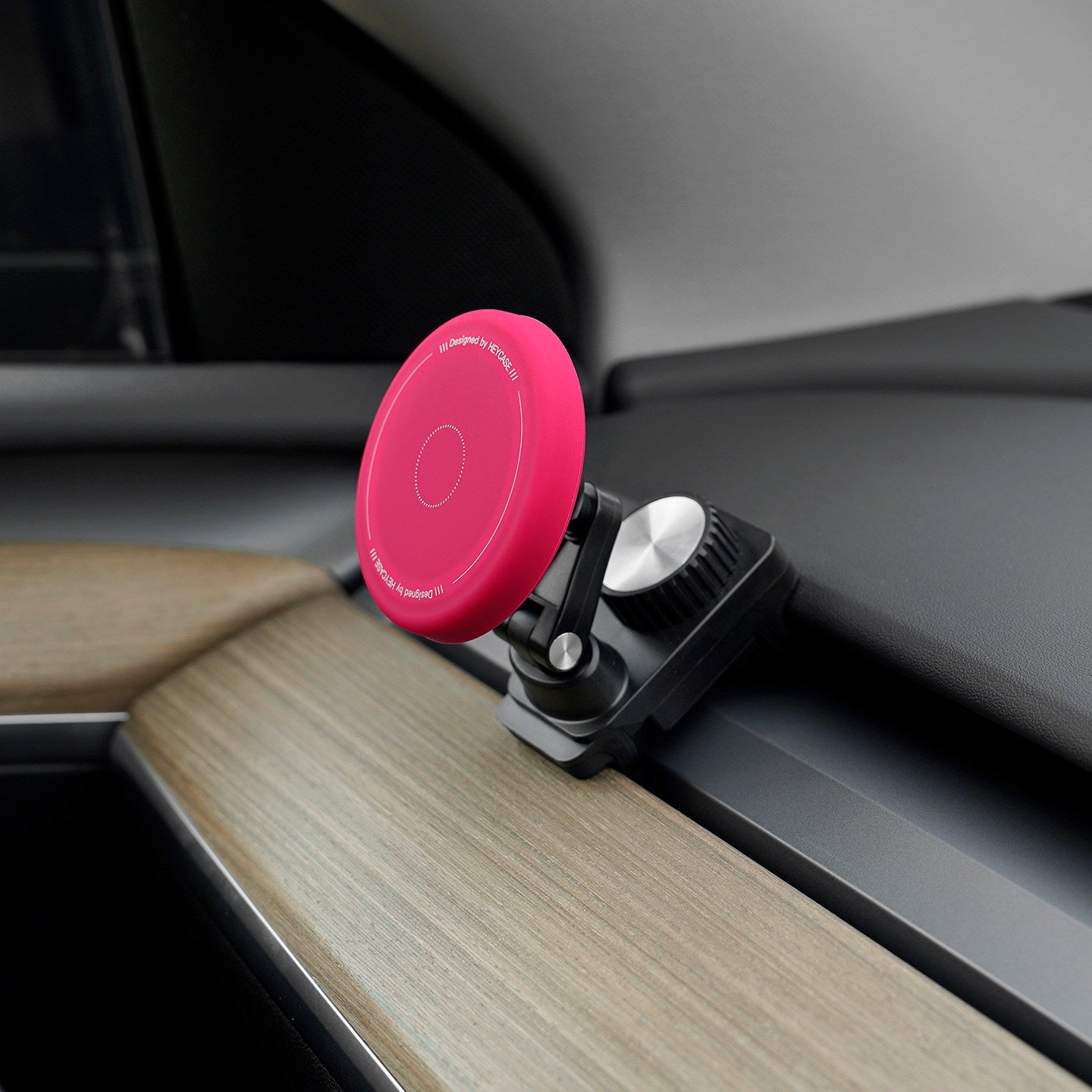[Aisen] Silicone Dashboard Magnetic Phone Holder for Tesla Model 3 & Y 2021-2023 (Premium Silicone Matrix, N52 MagSafe Fit)