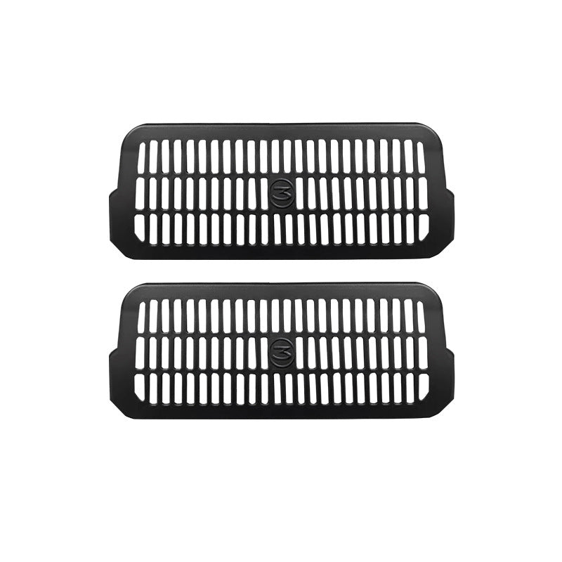 [Aisen] Front Seat Underneath AC Vent Covers for Tesla Model 3 Highland (Premium ABS & Insect Mesh, 2-Pack)