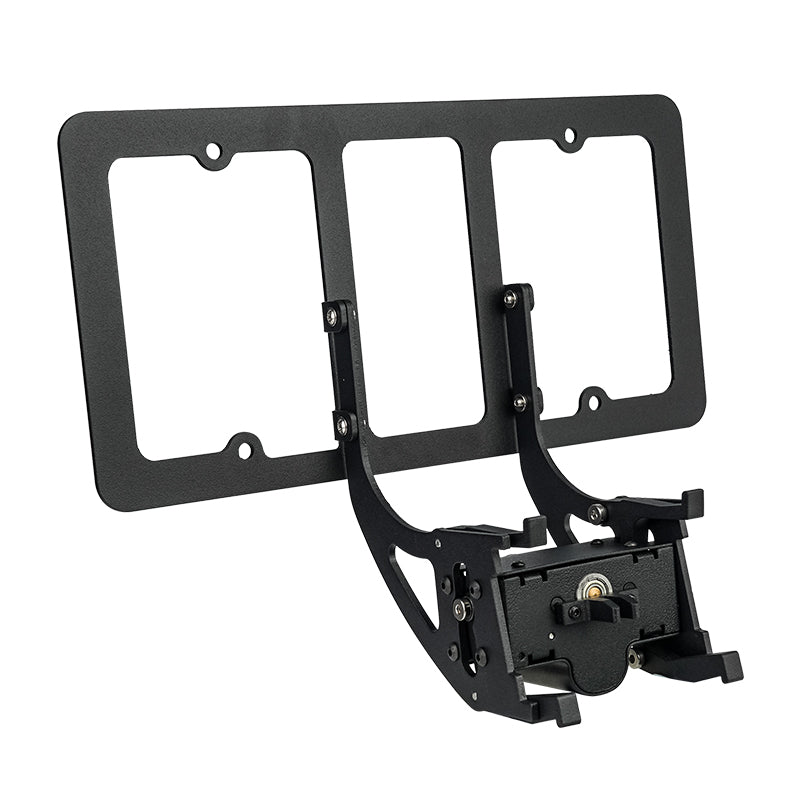 [Aisen] for Tesla Model 3 Model Y 2020-2023 US Black License Plate Frame ABS Plastic Matte Black Car Plate Holder Durable Universal Fit