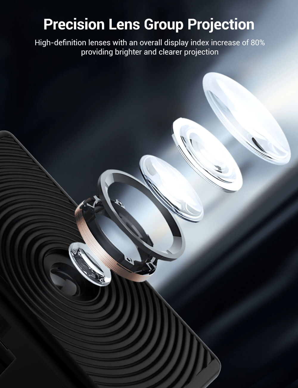 [Aisen] Door LED Puddle Projector Lights for Tesla Model 3 Highland & Y Juniper (Quartz Glass, 2-Pack)