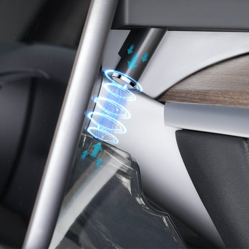 [Aisen] Under Screen Center Console Storage Tray Hidden Organizer for Tesla Model 3 Highland Model Y Juniper (Premium Odorless TPE, Anti-Rattle 1-Pack)