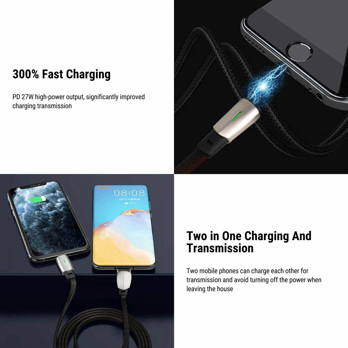 [Aisen] Fast Charging Data Cable Coiled USB C Cord for Tesla Model 3 Model Y 2021-2023