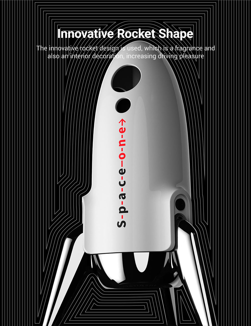 [Aisen] Space One Rocket Perfume Diffuser Car Aromatherapy Air Freshener for Tesla Model Y 3 X S