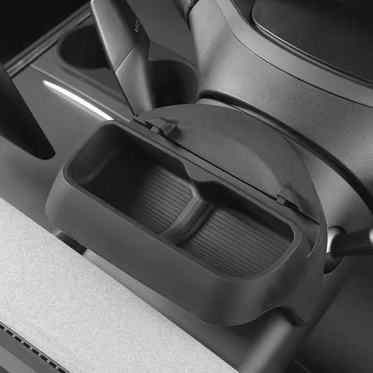 [Aisen] Silicone Center Console Sunglasses Holder Organizer for Tesla Model Y Juniper & Model 3 Highland (Premium Flexible Silicone)