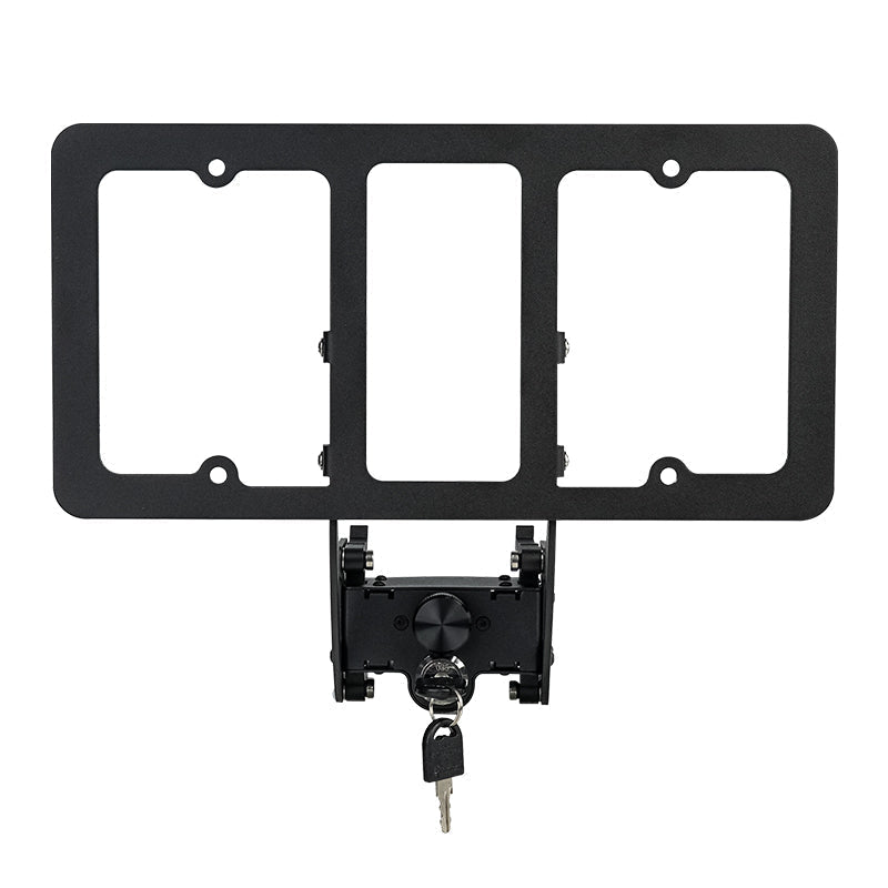 [Aisen] for Tesla Model 3 Model Y 2020-2023 US Black License Plate Frame ABS Plastic Matte Black Car Plate Holder Durable Universal Fit