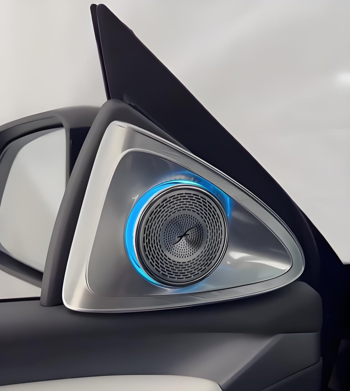 [Aisen] 4D Rotating LED Tweeter Speakers for Tesla Model Y Juniper & Model 3 Highland (Premium Aluminum Alloy, RGB 2-Pack)