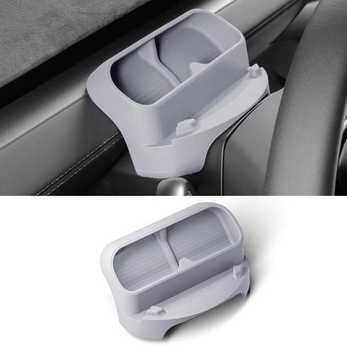 [Aisen] Silicone Center Console Sunglasses Holder Organizer for Tesla Model Y Juniper & Model 3 Highland (Premium Flexible Silicone)