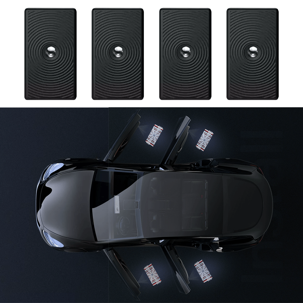 [Aisen] Door LED Puddle Projector Lights for Tesla Model 3 Highland & Y Juniper (Quartz Glass, 2-Pack)