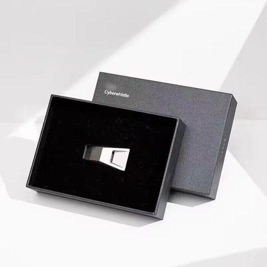 [Aisen] Cyberwhistle Collectible Toy for Cybertruck & All Tesla Models Universal Stainless Steel Matte Silver with Gift Box (1-Pack)