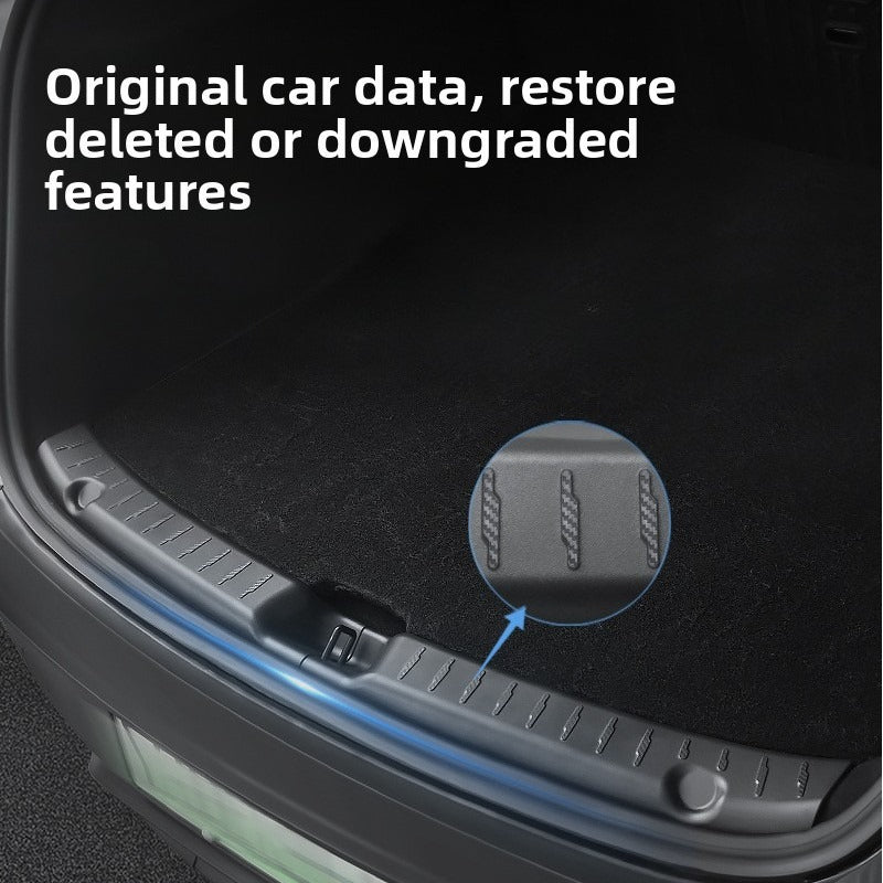 [Aisen] Rear Trunk Sill Protector Guard Bumper Scuff Plate Cover for Tesla Model Y Juniper ( Matte Black 2PCS)