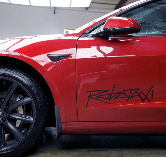 [Aisen] Exterior Body Decal Autopilot Autonomous Logo Sticker for Tesla Robotaxi Cybercab
