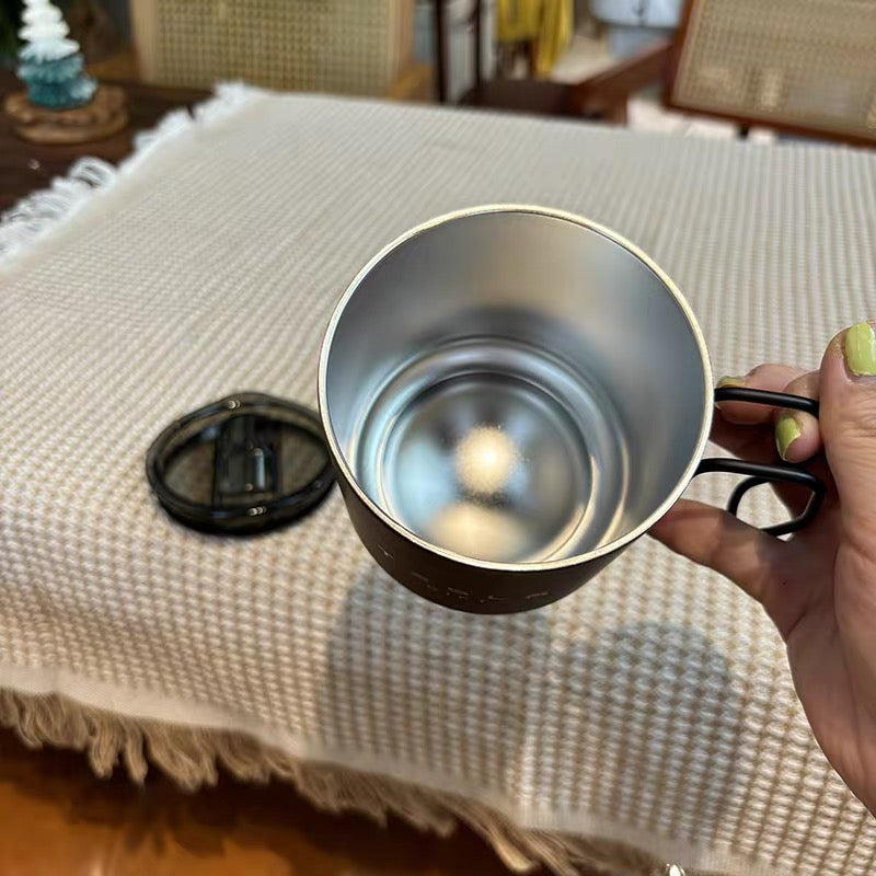 [Aisen] Stainless Steel Insulated Car Coffee Mug for Tesla All Models (Premium 316 Stainless Steel, 16oz)