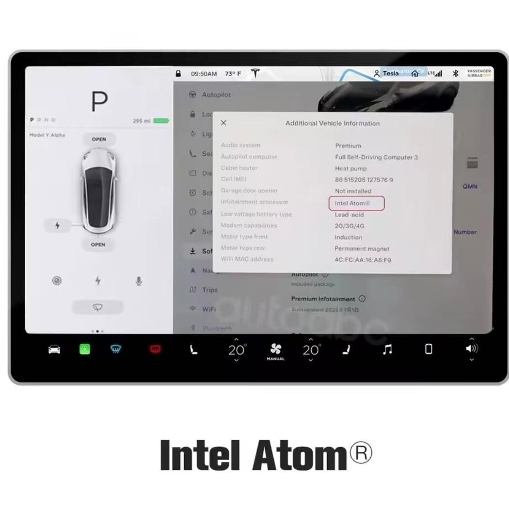 [Aisen] Wireless CarPlay Android Auto Adapter Smart Infotainment Interconnect Box for Tesla Model 3 Model Y 2019-2024