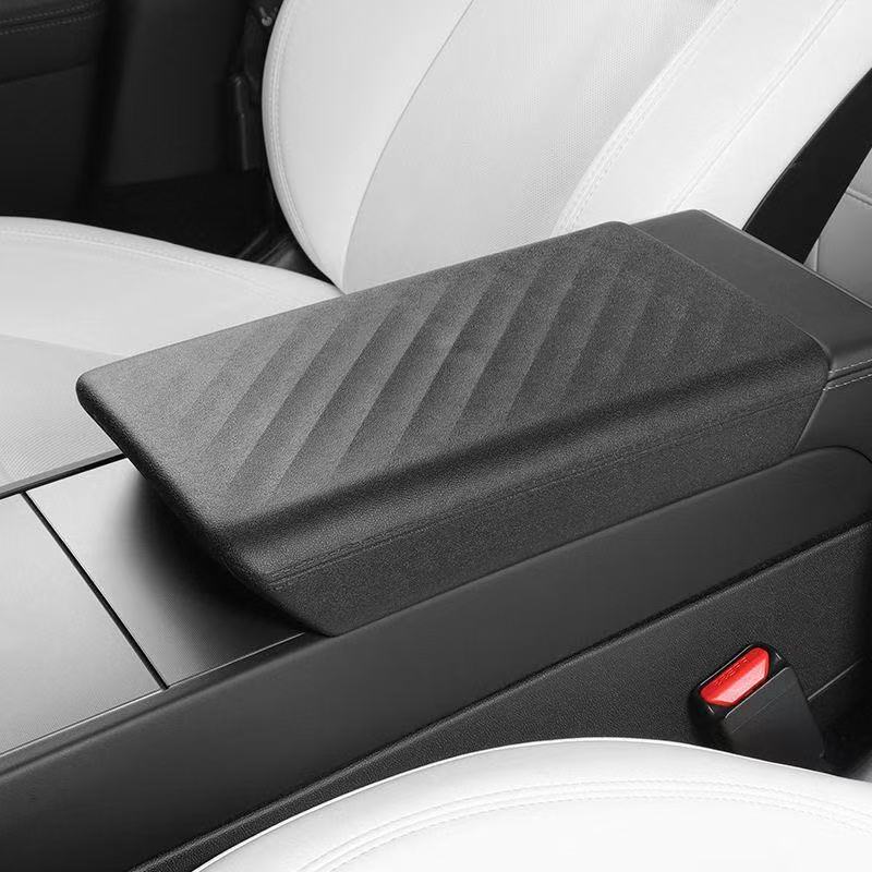 [Aisen] for Tesla Model 3 Highland 2024+ Model Y Juniper 2025+ Central Control Armrest Cover TPE Interior Protective Pad Anti-Scratch Console Accessory