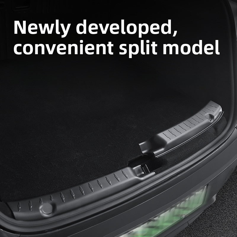 [Aisen] Rear Trunk Sill Protector Guard Bumper Scuff Plate Cover for Tesla Model Y Juniper ( Matte Black 2PCS)