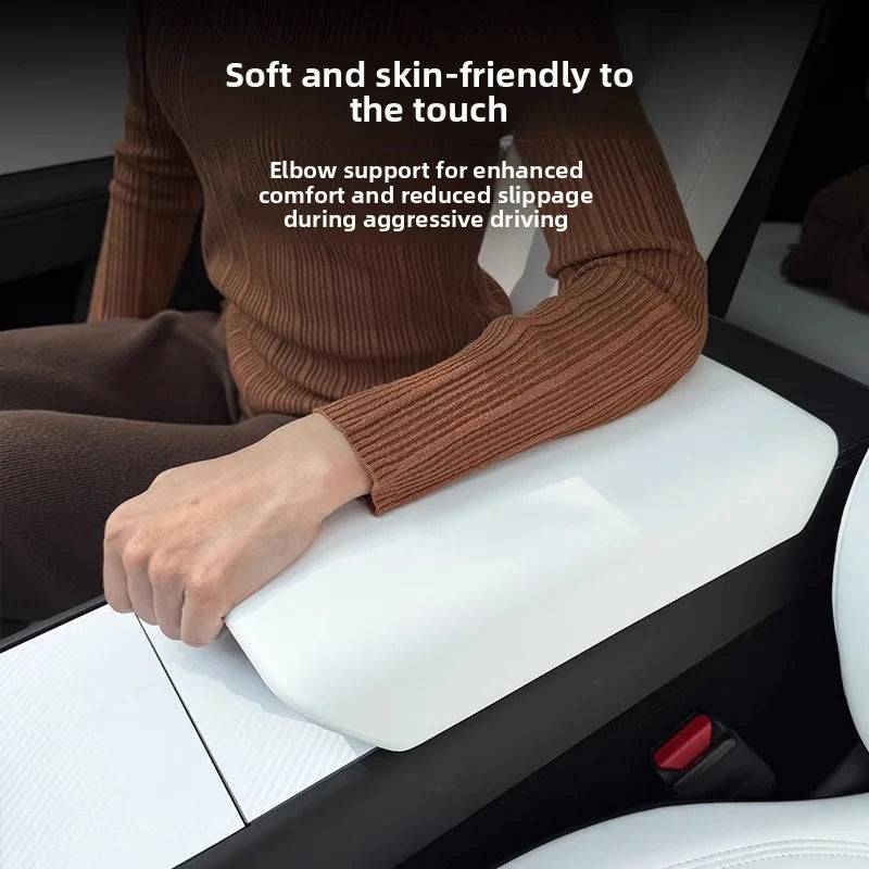 [Aisen] Center Console Armrest Cover Box Lid Protector for Tesla Model Y Juniper Model 3 Highland (, Anti-Scratch 1-Pack)