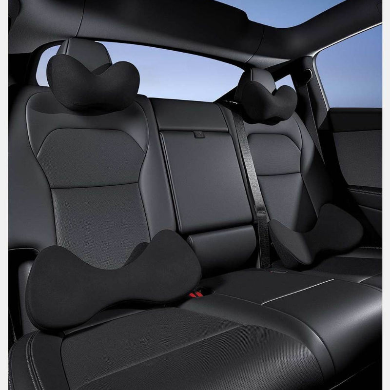 [Aisen] Ergonomic Neck Pillow & Lumbar Support for Tesla Model 3 & Model Y (Premium Memory Foam Travel Cushion)
