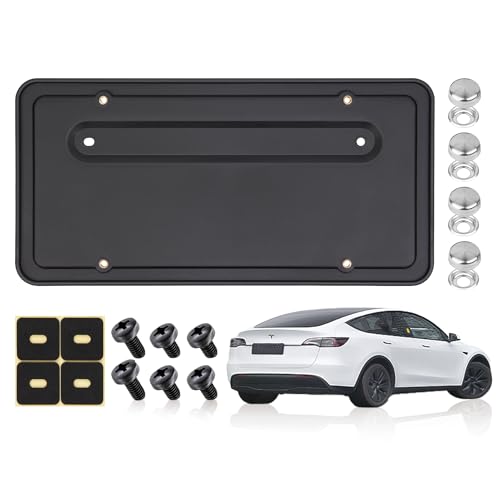 Tesla Model Y Model 3 stainless license plate frame 2-pack