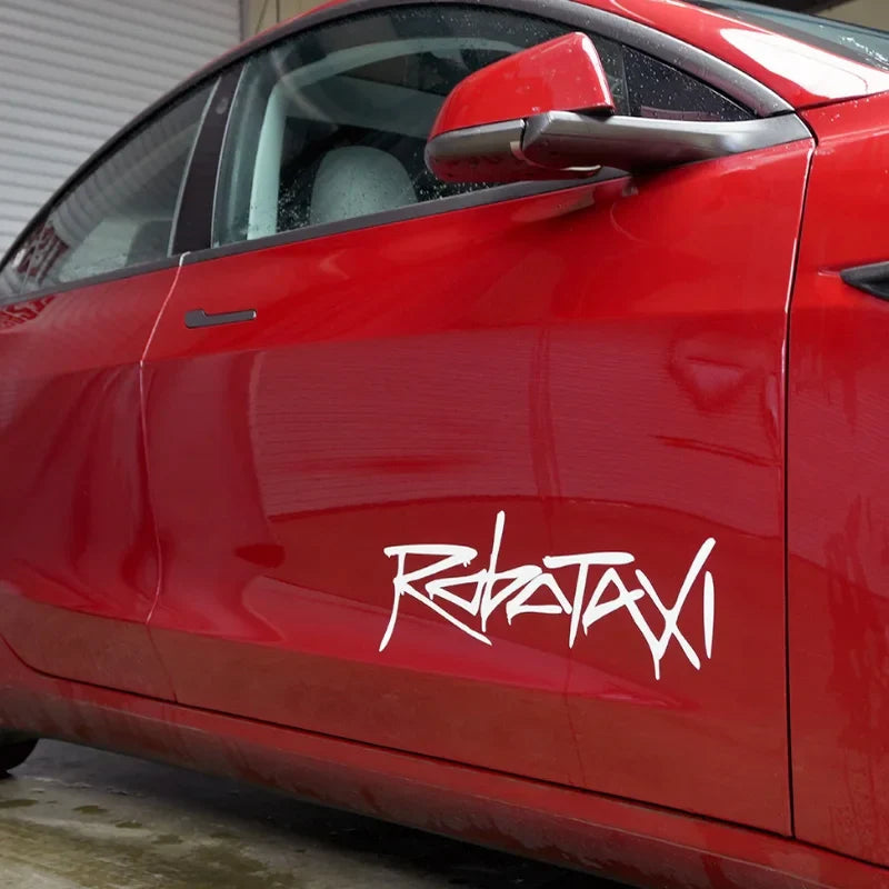 [Aisen] Exterior Body Decal Autopilot Autonomous Logo Sticker for Tesla Robotaxi Cybercab