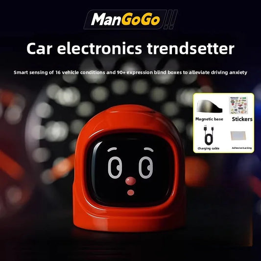 [Aisen] Interactive Silicone Car Electronic Pet Robot for All Tesla Models & Desktop (Premium Polymer, Multi-Expression)