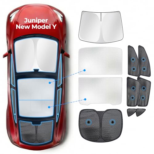 Tesla Model Y Juniper full sunshade set 10 pieces