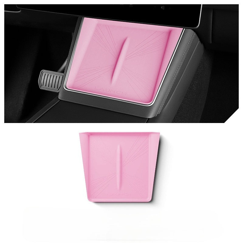 [Aisen] Center Console Wireless Charging Pad Silicone Cover Anti-Slip Dual Wireless Charger Mat for Tesla Model 3 Highland & Model Y Juniper