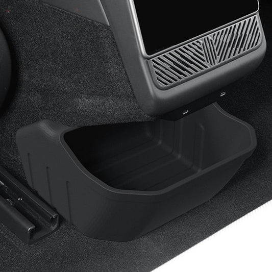 [Aisen] Rear Console Storage Box & Trash Bin Organizer Under-Vent Seatback Garbage Caddy for Tesla Model 3 Highland 2024+( 1-Piece Set)