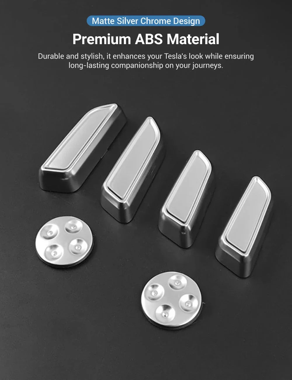 [Aisen] for Tesla Model 3 Model Y 2021-2023 Seat Adjustment Button Cover  Interior Trim Protector Matte Finish Seat Control Accessories